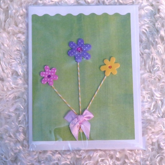 Set of 4 Handmade GET WELL SOON folded cards, 5.5"X4.25", A2 - Picture 5 of 6